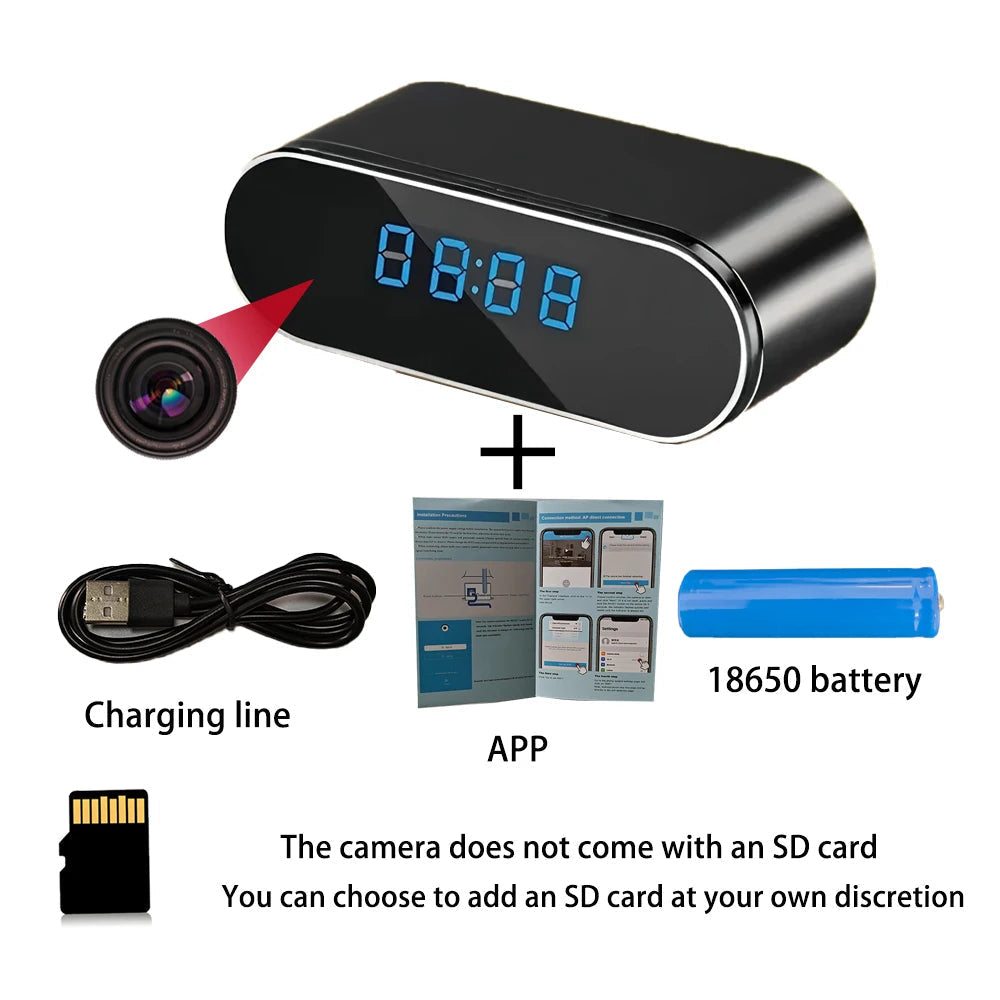 Mini Clock WiFi Camera with Infrared Night Vision